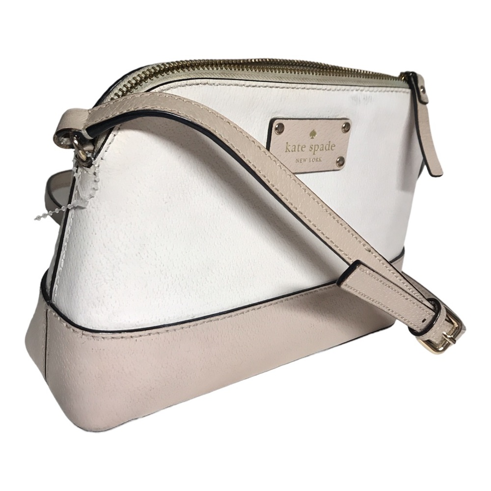 KATE SPADE NEW YORK   Luxury Ivory & Beige Cow Leather Cross Body Bag